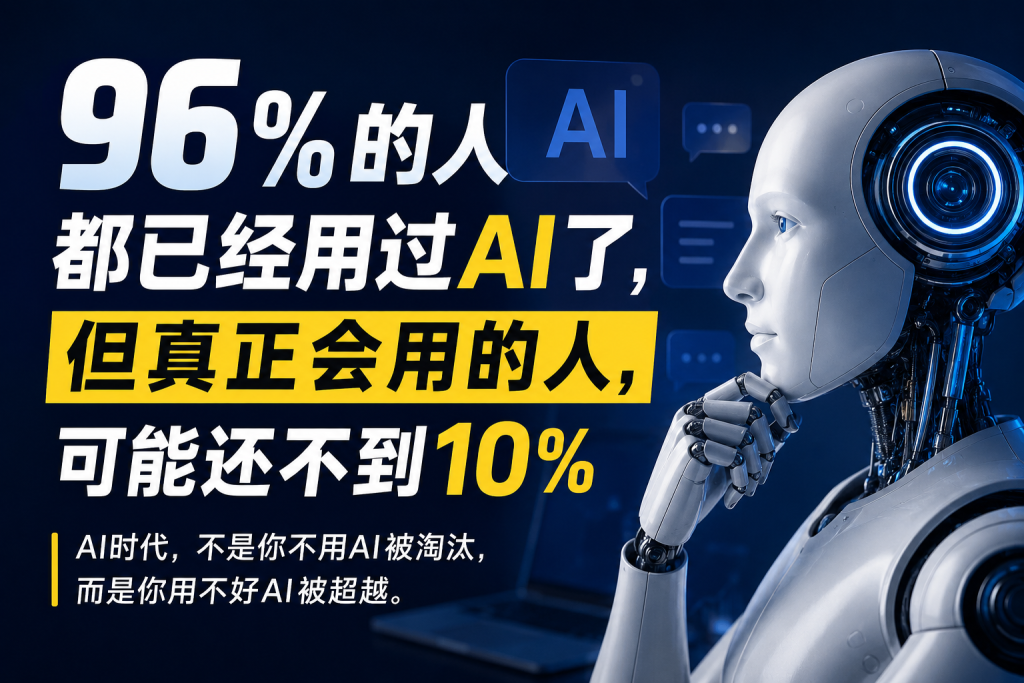 图片[1]-苏小兵：96%的人都已经用过AI了，但真正会用的人，可能还不到10% ?-苏小兵商学院