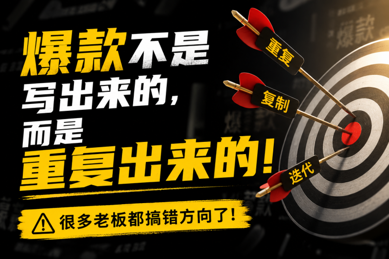 苏小兵：爆款不是写出来的，而是重复出来的，很多老板都搞错方向了!-苏小兵商学院