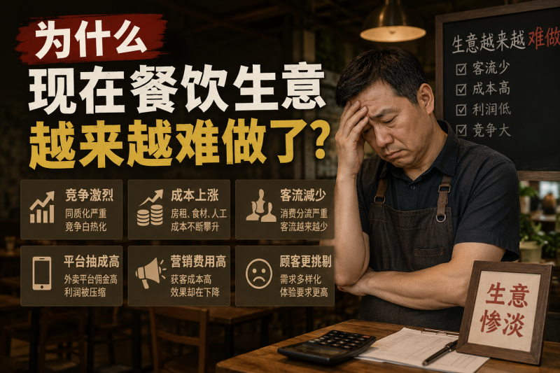 苏小兵：为什么现在餐饮生意越来越难做了？-苏小兵商学院