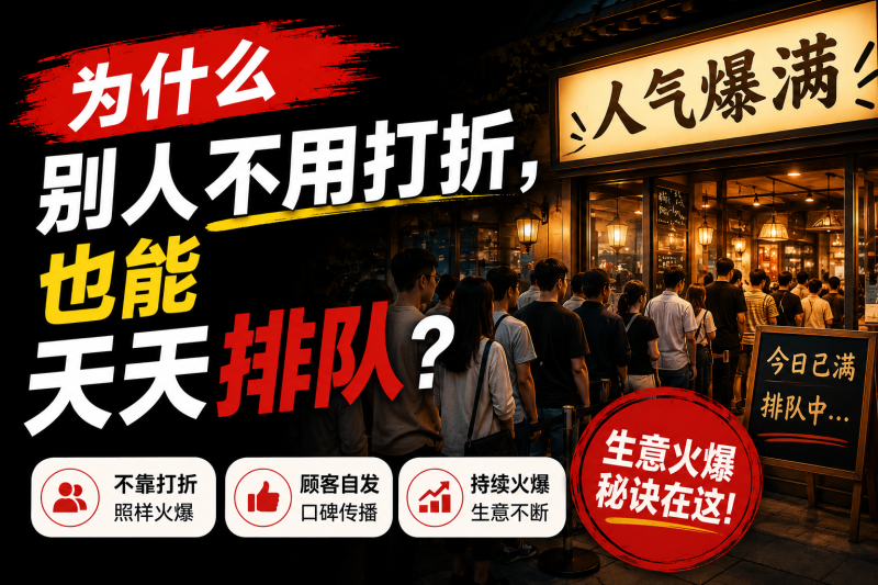 苏小兵：为什么别人不用打折，也能天天排队？-苏小兵商学院