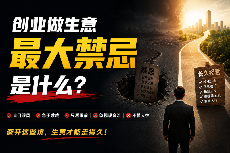 苏小兵：创业做生意最大禁忌是什么？-苏小兵商学院