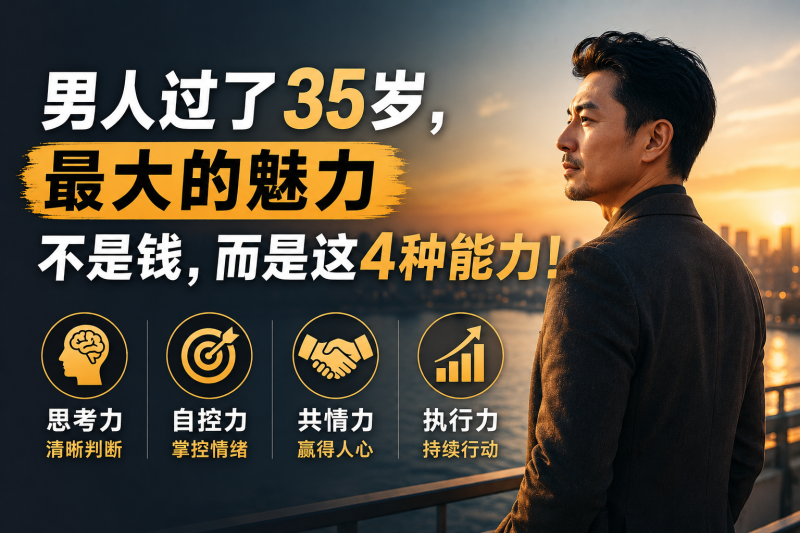 苏小兵：男人过了35岁，最大的魅力不是钱，而是这4种能力！-苏小兵商学院
