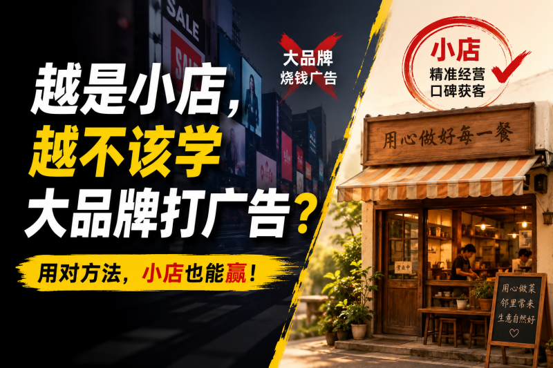苏小兵：越是小店，越不该学大品牌打广告？-苏小兵商学院