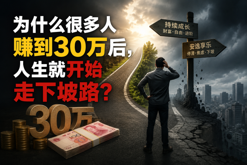 苏小兵：为什么很多人赚到30万后，人生就开始走下坡路？-苏小兵商学院