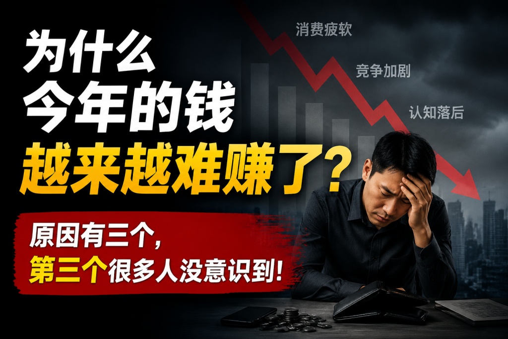 图片[1]-苏小兵：为什么今年的钱越来越难赚了？原因有三个，第三个很多人没意识到！-苏小兵商学院