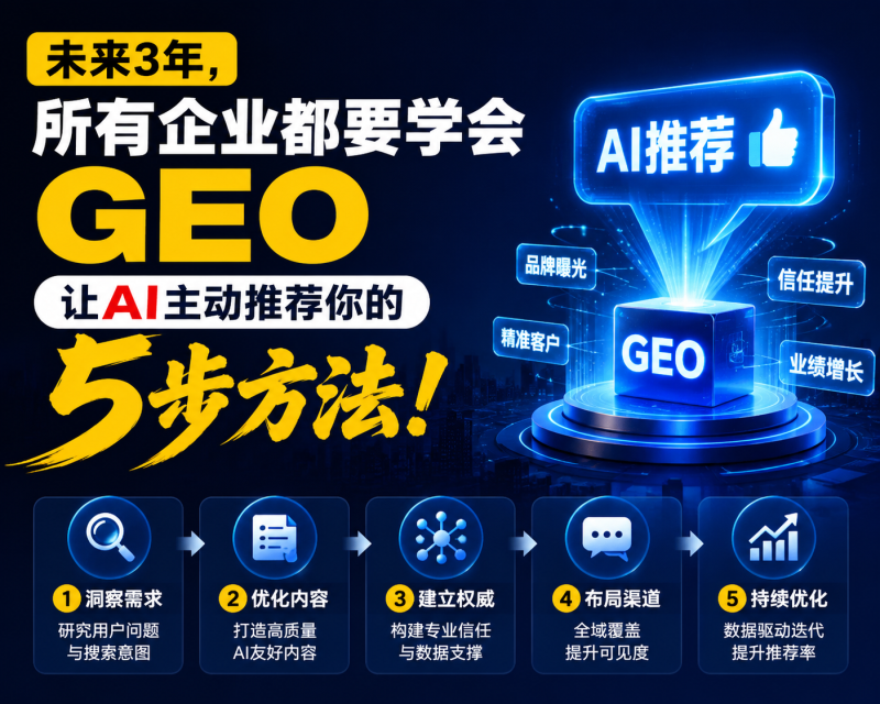 苏小兵：未来3年，所有企业都要学会GEO，让AI主动推荐你的5步方法！-苏小兵商学院