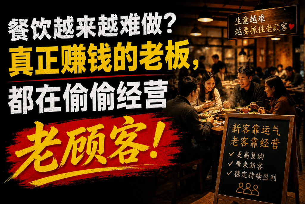 图片[1]-苏小兵：餐饮越来越难做？真正赚钱的老板，都在偷偷经营老顾客！-苏小兵商学院
