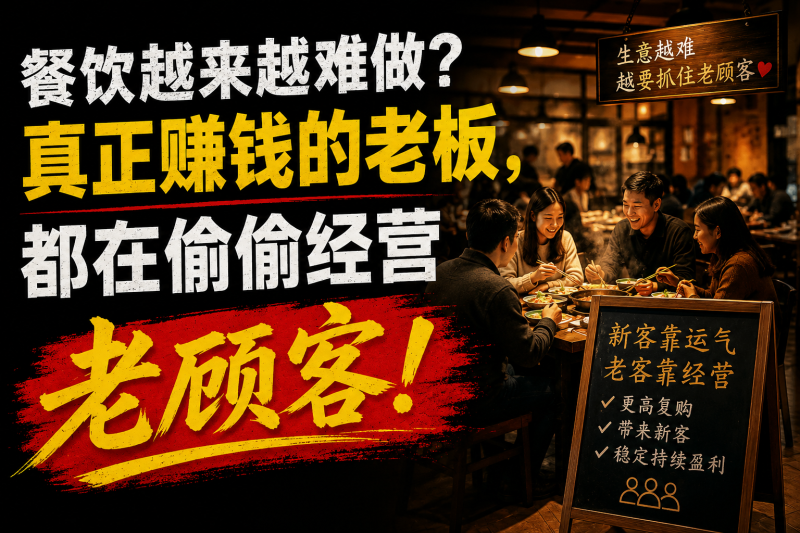 苏小兵：餐饮越来越难做？真正赚钱的老板，都在偷偷经营老顾客！-苏小兵商学院