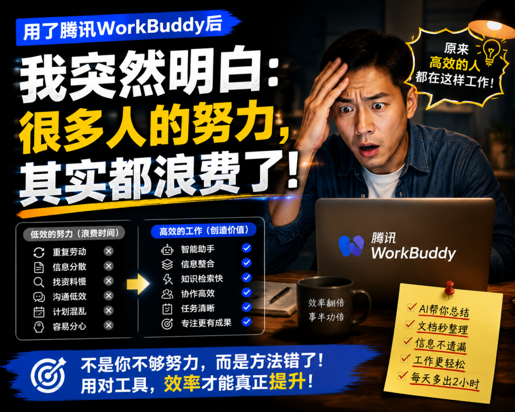 图片[1]-苏小兵：用了腾讯WorkBuddy后，我突然明白，很多人的努力，其实都浪费了！-苏小兵商学院