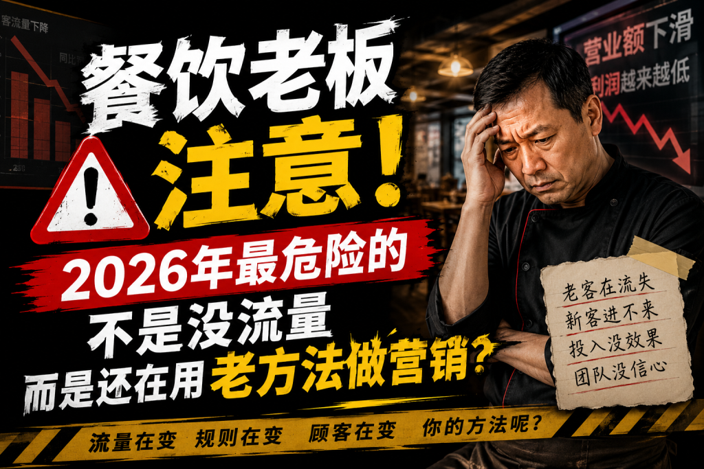 图片[1]-苏小兵：餐饮老板注意！2026年最危险的，不是没流量，而是还在用老方法做营销？-苏小兵商学院
