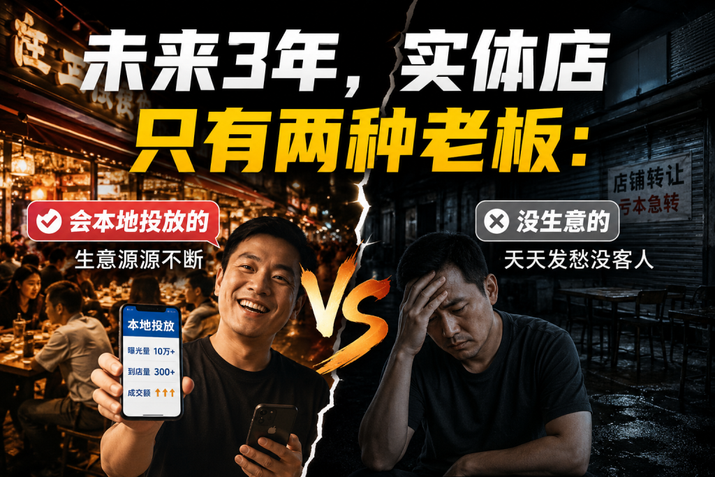 图片[1]-苏小兵：未来3年，实体店只有两种老板：会本地投放的，和没生意的！-苏小兵商学院