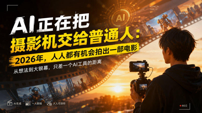 苏小兵：AI正在把摄影机交给普通人，2026年，人人都有机会拍出一部电影？-苏小兵商学院