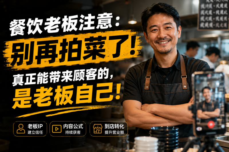苏小兵：餐饮老板注意：别再拍菜了！真正能带来顾客的，是老板自己？-苏小兵商学院