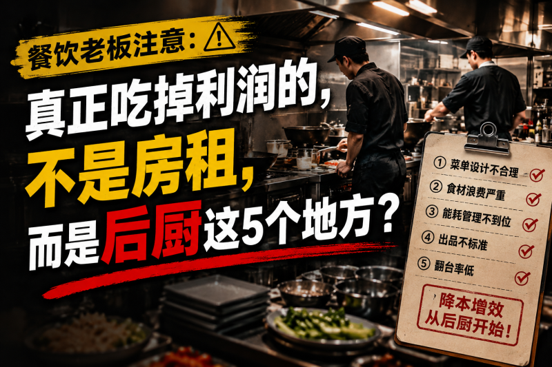 苏小兵：餐饮老板注意，真正吃掉利润的，不是房租，而是后厨这5个地方？-苏小兵商学院