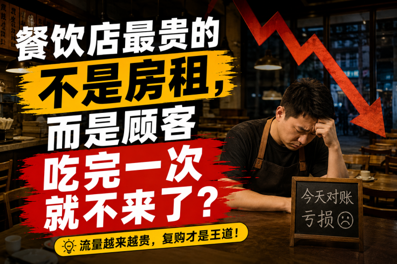 苏小兵：餐饮店最贵的不是房租，而是顾客吃完一次就不来了？-苏小兵商学院