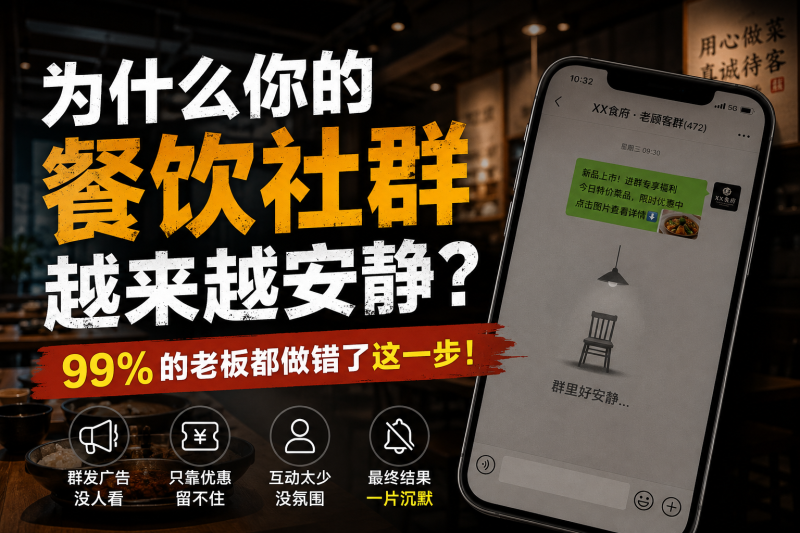苏小兵：为什么你的餐饮社群越来越安静？99%的老板都做错了这一步！-苏小兵商学院