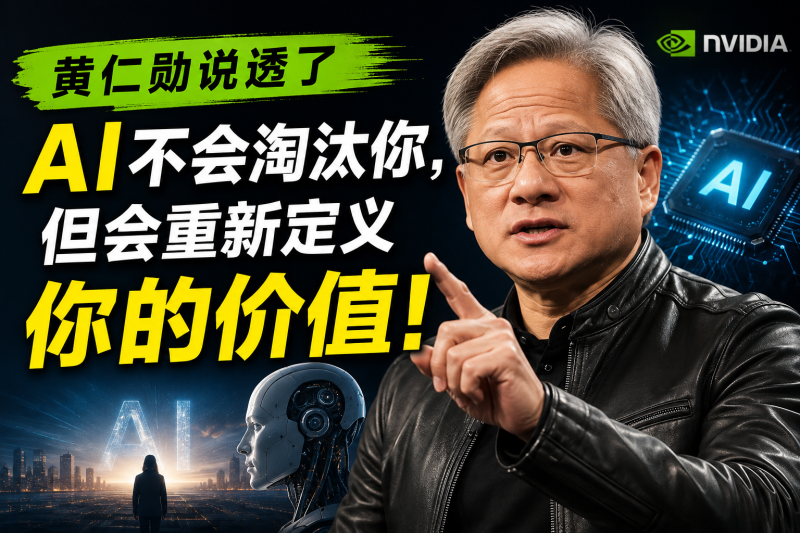苏小兵：黄仁勋说透了，AI不会淘汰你，但会重新定义你的价值！-苏小兵商学院