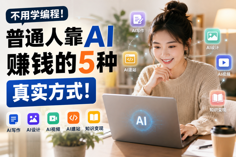 苏小兵：不用学编程，普通人靠AI赚钱的5种真实方式！-苏小兵商学院
