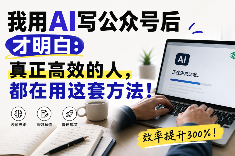 苏小兵：我用AI写公众号后才明白：真正高效的人，都在用这套方法！-苏小兵商学院