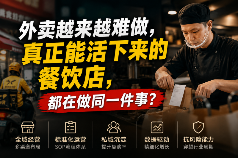 苏小兵：外卖越来越难做，真正能活下来的餐饮店，都在做同一件事？-苏小兵商学院