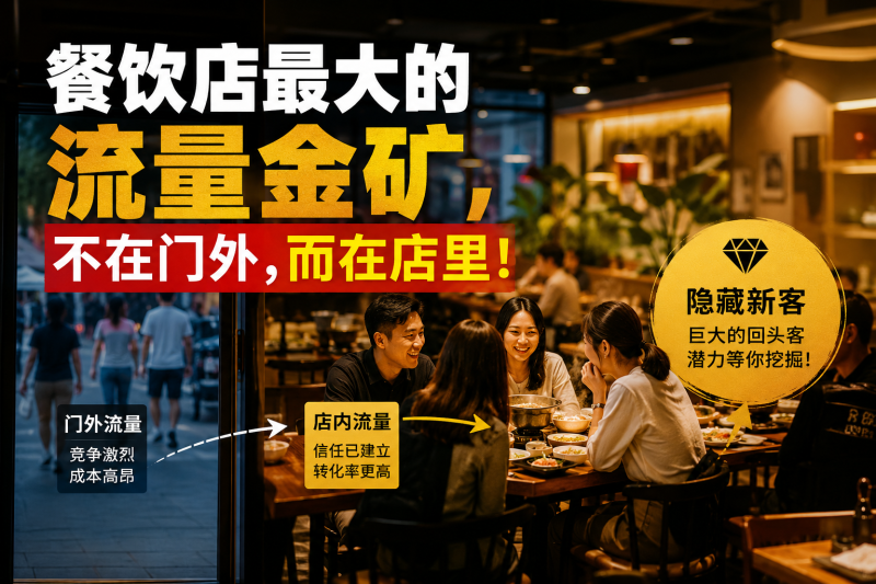 苏小兵：餐饮店最大的流量金矿，不在门外，而在店里！-苏小兵商学院