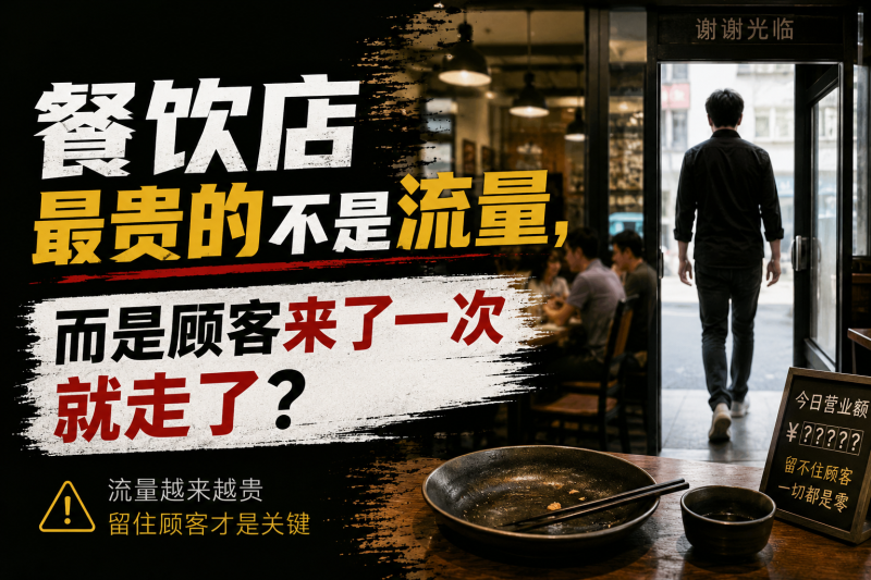 苏小兵：餐饮店最贵的不是流量，而是顾客来了一次就走了？-苏小兵商学院