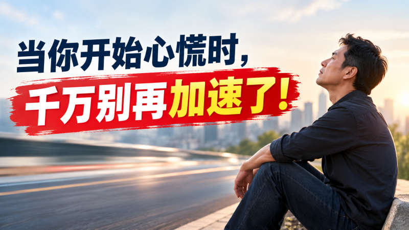 苏小兵：当你开始心慌时，千万别再加速了!-苏小兵商学院