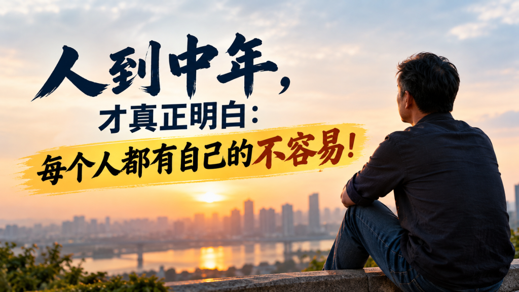 图片[1]-苏小兵：人到中年，才真正明白，每个人都有自己的不容易！-苏小兵商学院