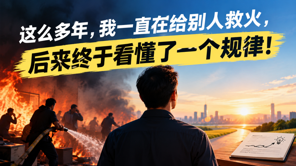 图片[1]-苏小兵：这么多年，我一直在给别人救火，后来终于看懂了一个规律！-苏小兵商学院