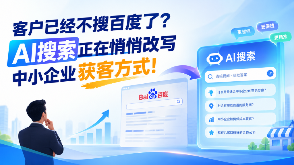 图片[1]-苏小兵： 客户已经不搜百度了？AI搜索正在悄悄改写中小企业获客方式！-苏小兵商学院