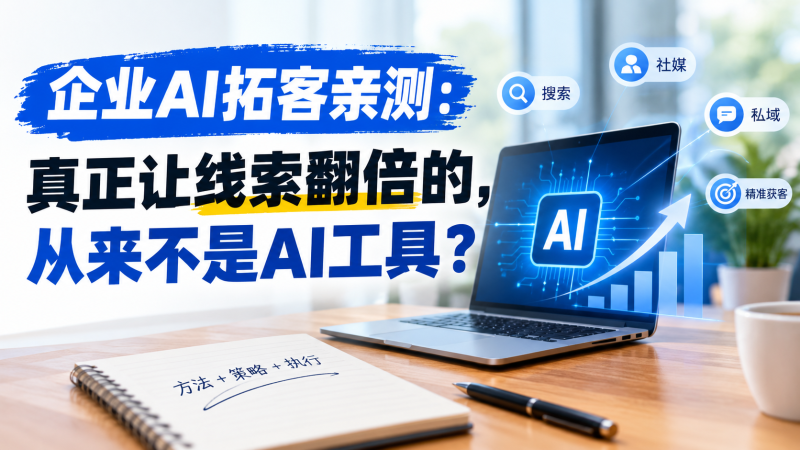 苏小兵：企业AI拓客亲测，真正让线索翻倍的，从来不是AI工具？-苏小兵商学院