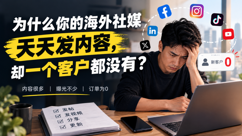 苏小兵：为什么你的海外社媒天天发内容，却一个客户都没有？-苏小兵商学院