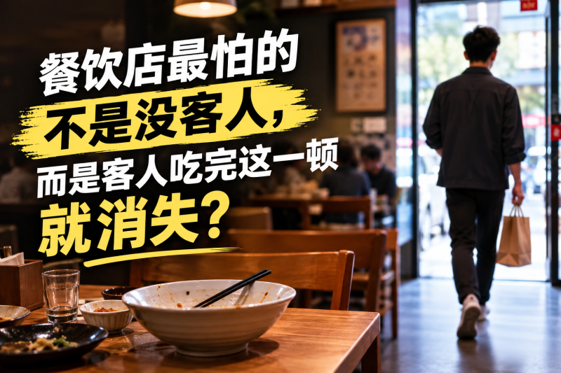 苏小兵：餐饮店最怕的不是没客人，而是客人吃完这一顿就消失？-苏小兵商学院
