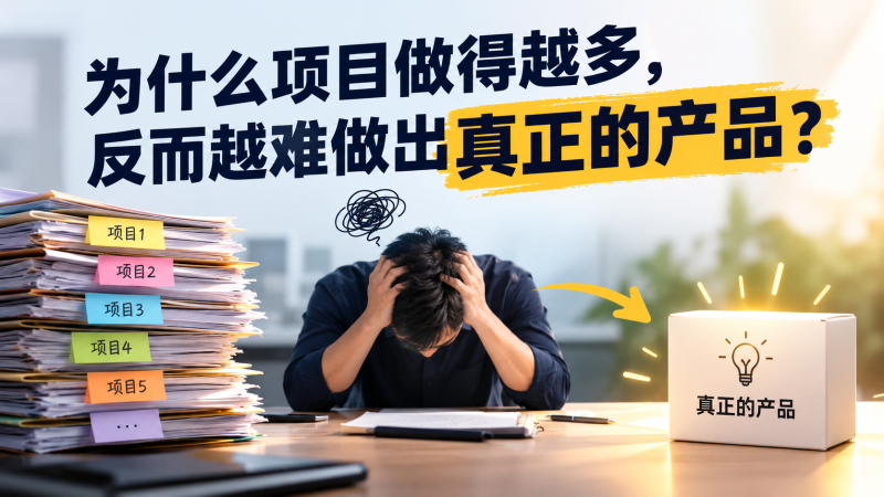 苏小兵：为什么项目做得越多，反而越难做出真正的产品？-苏小兵商学院
