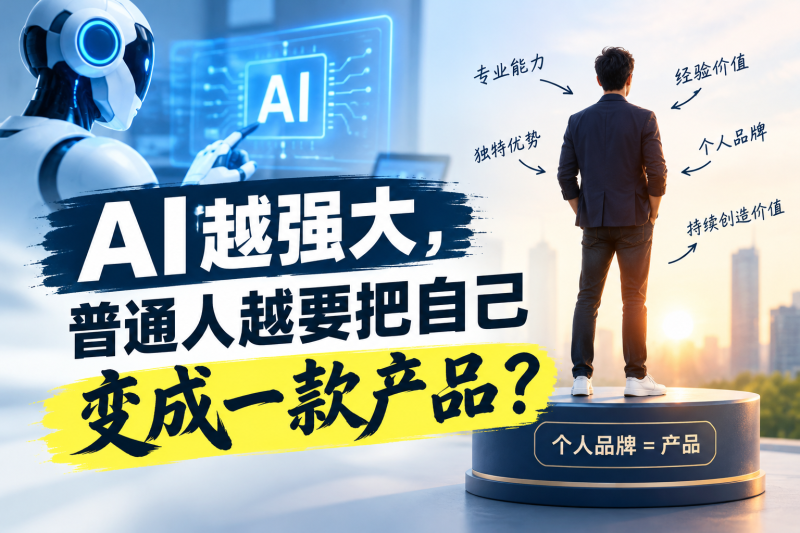 苏小兵：AI越强大，普通人越要把自己变成一款产品？-苏小兵商学院