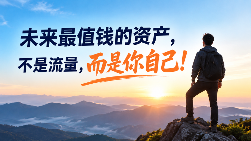 苏小兵：未来最值钱的资产，不是流量，而是你自己！-苏小兵商学院
