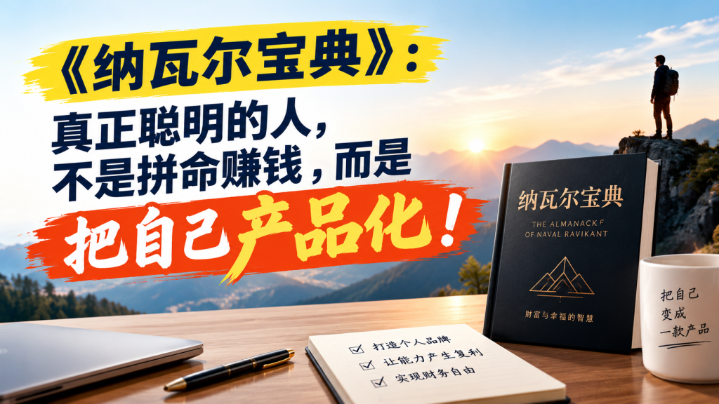 图片[1]-苏小兵：《纳瓦尔宝典》真正聪明的人，不是拼命赚钱，而是把自己产品化!-苏小兵商学院