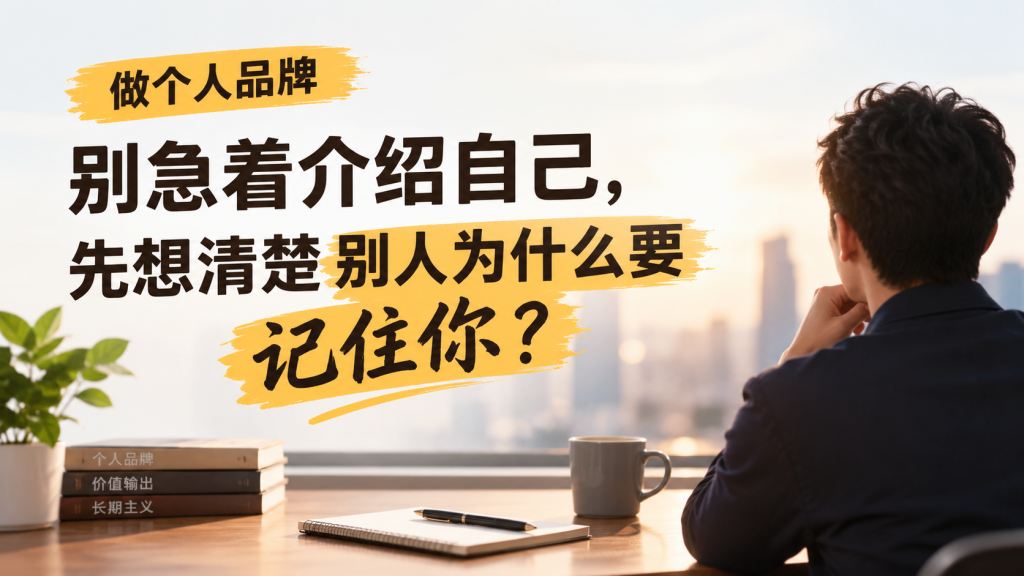 图片[1]-苏小兵：做个人品牌，别急着介绍自己，先想清楚别人为什么要记住你？-苏小兵商学院