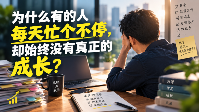 苏小兵：为什么有的人每天忙个不停，却始终没有真正的成长？-苏小兵商学院