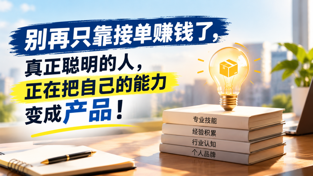 图片[1]-苏小兵：别再只靠接单赚钱了，真正聪明的人，正在把自己的能力变成产品！-苏小兵商学院