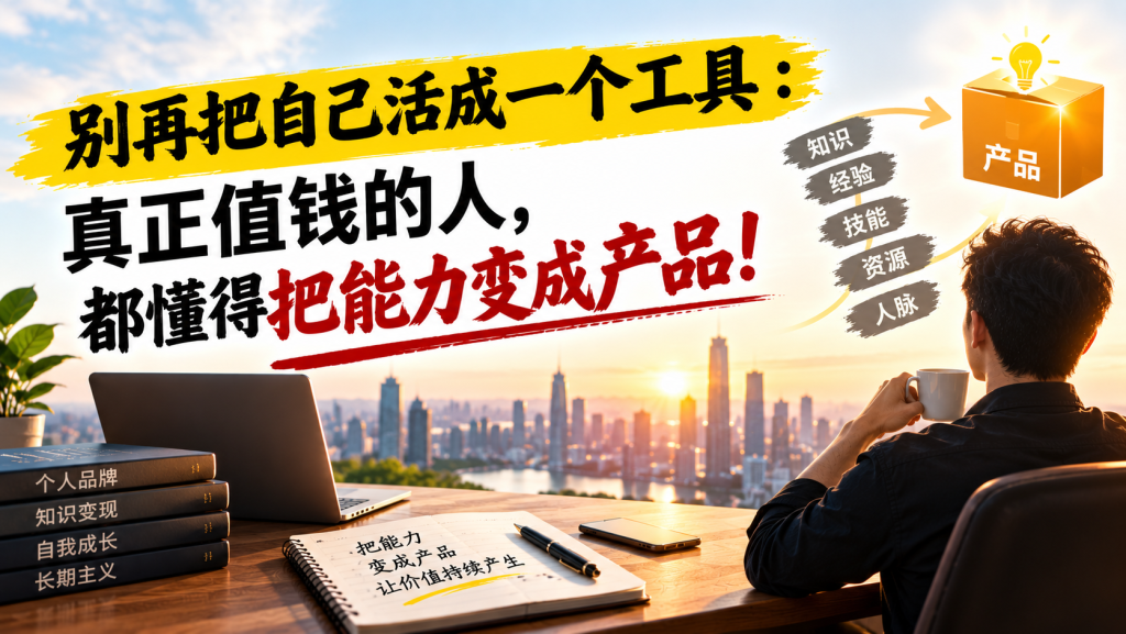 图片[1]-苏小兵：别再把自己活成一个工具，真正值钱的人，都懂得把能力变成产品！-苏小兵商学院