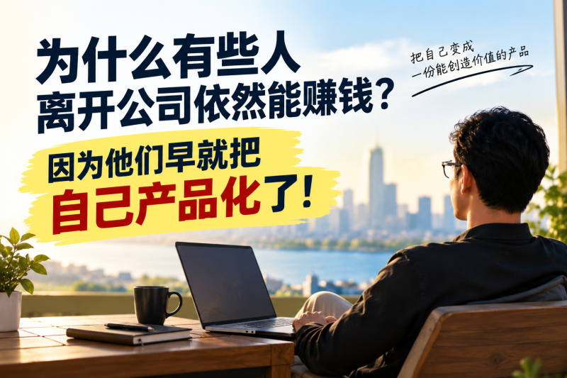 苏小兵：为什么有些人离开公司依然能赚钱？因为他们早就把自己产品化了！-苏小兵商学院