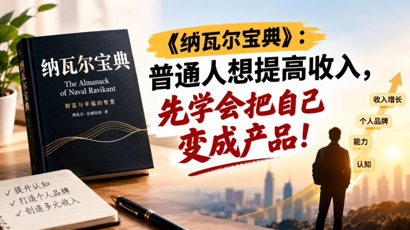 苏小兵：《纳瓦尔宝典》普通人想提高收入，先学会把自己变成产品！-苏小兵商学院