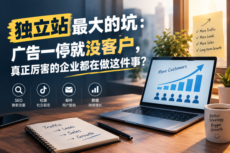 苏小兵：独立站最大的坑，广告一停就没客户，真正厉害的企业都在做这件事？-苏小兵商学院
