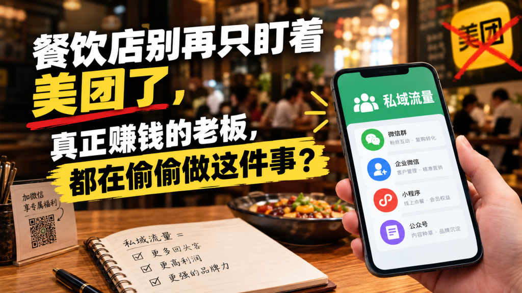 图片[1]-苏小兵：餐饮店别再只盯着美团了，真正赚钱的老板，都在偷偷做这件事？-苏小兵商学院
