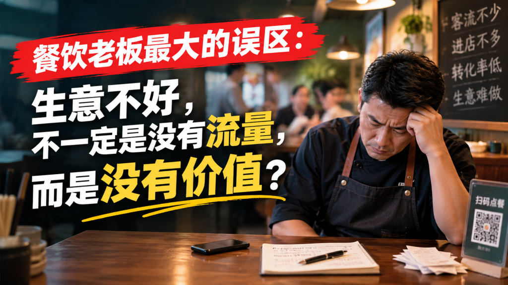 图片[1]-苏小兵：餐饮老板最大的误区，生意不好，不一定是没有流量，而是没有价值？-苏小兵商学院